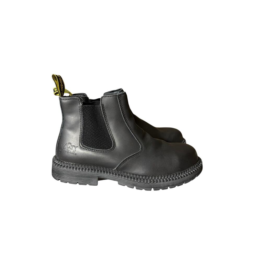 NOLINSHIELD Men’s Steel Toe Chelsea Work Boots Size 9